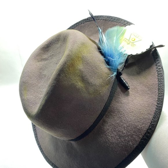 Handmade Gray Wool Rancher - Picture 12 of 14